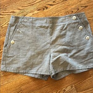NWT Trina Turk Gray High Waist Shorts, size 14